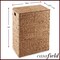 Casafield Large Laundry Hamper with Lid and Removable Liner Bag, Woven Water Hyacinth Rectangular Laundry Basket Sorter for Clothes and Towels